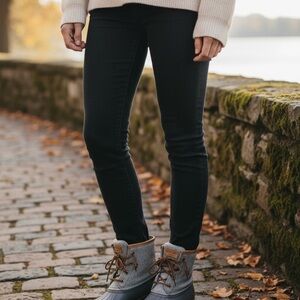 Sperry Gray and Tan Ankle Booties Rain Snow saltwater